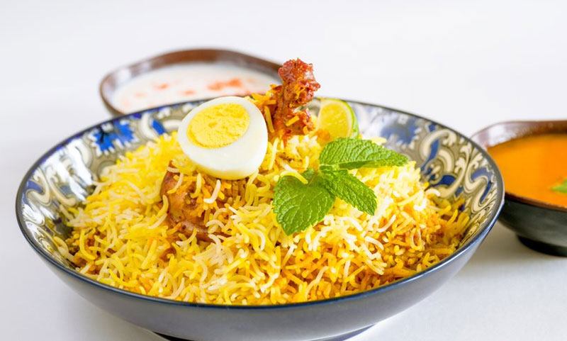 Banana Leaf Redondo Beach - Organic Hyderabad Chicken(Halal) Dum Biryani