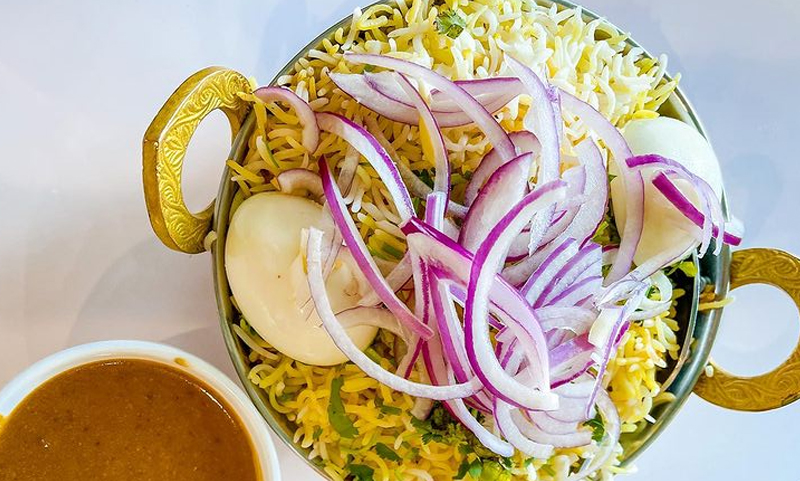 Banana Leaf Redondo Beach - Goat Halal Dum Biryani