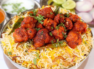 Banana Leaf South Redondo - Chicken 65 Biryani